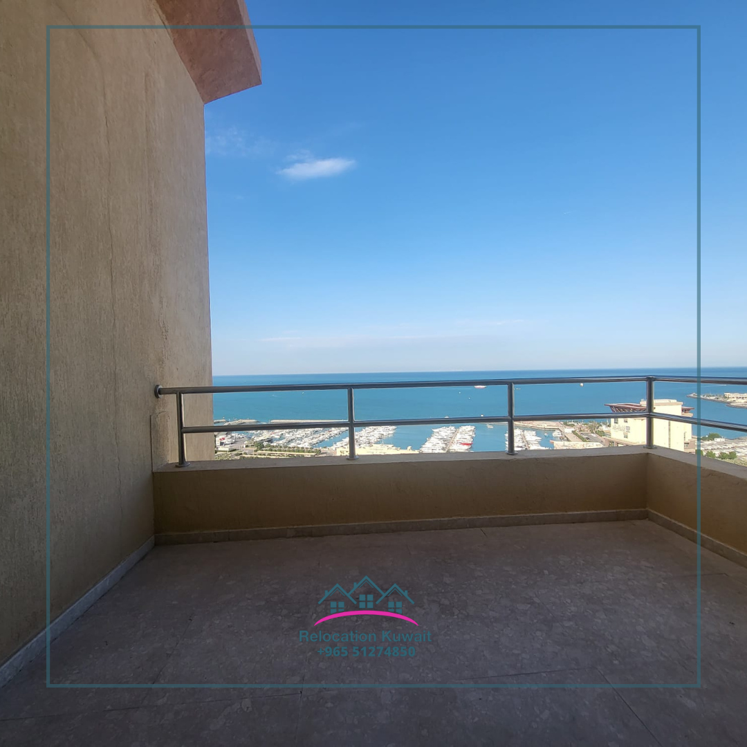 3-bedroom PENTHOUSE with sea view huge balcony for Rent in Kuwait.